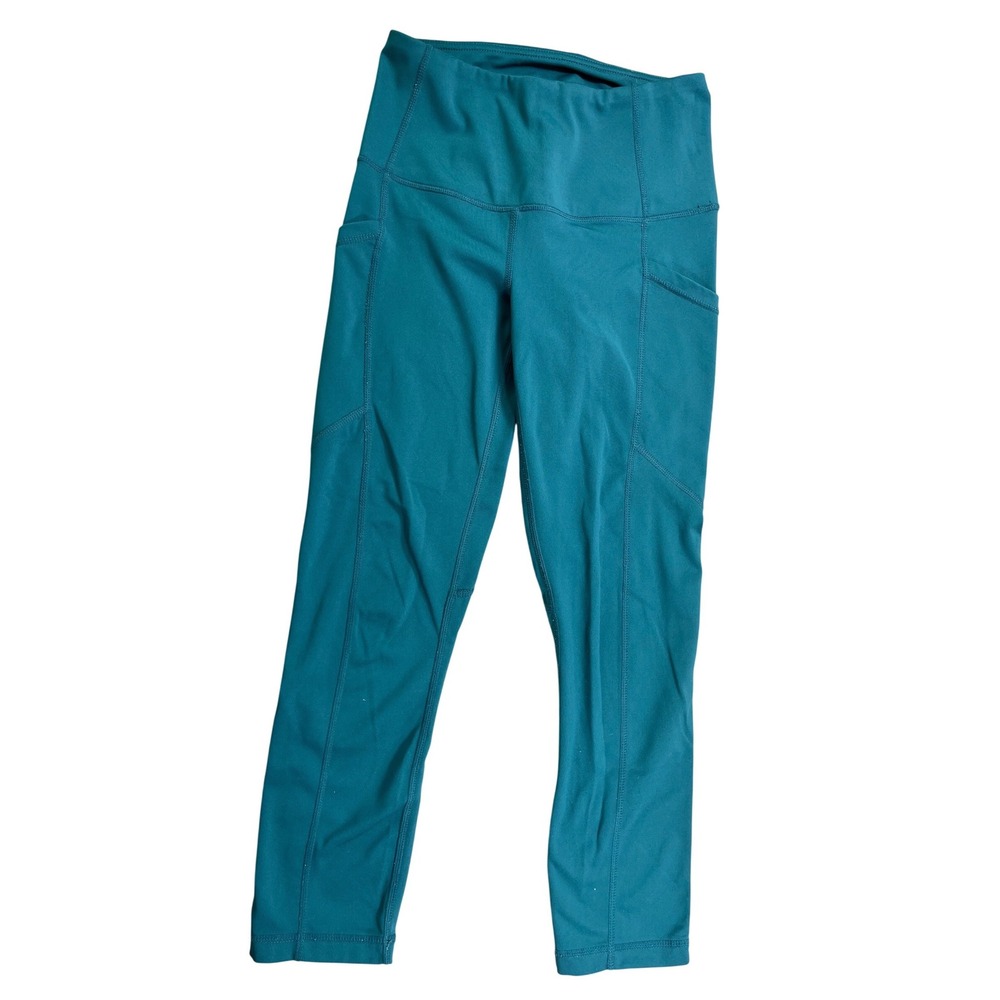 Yogalicious Lux XS Teal High Rise Leggings Pocket Athletic Yoga Pants